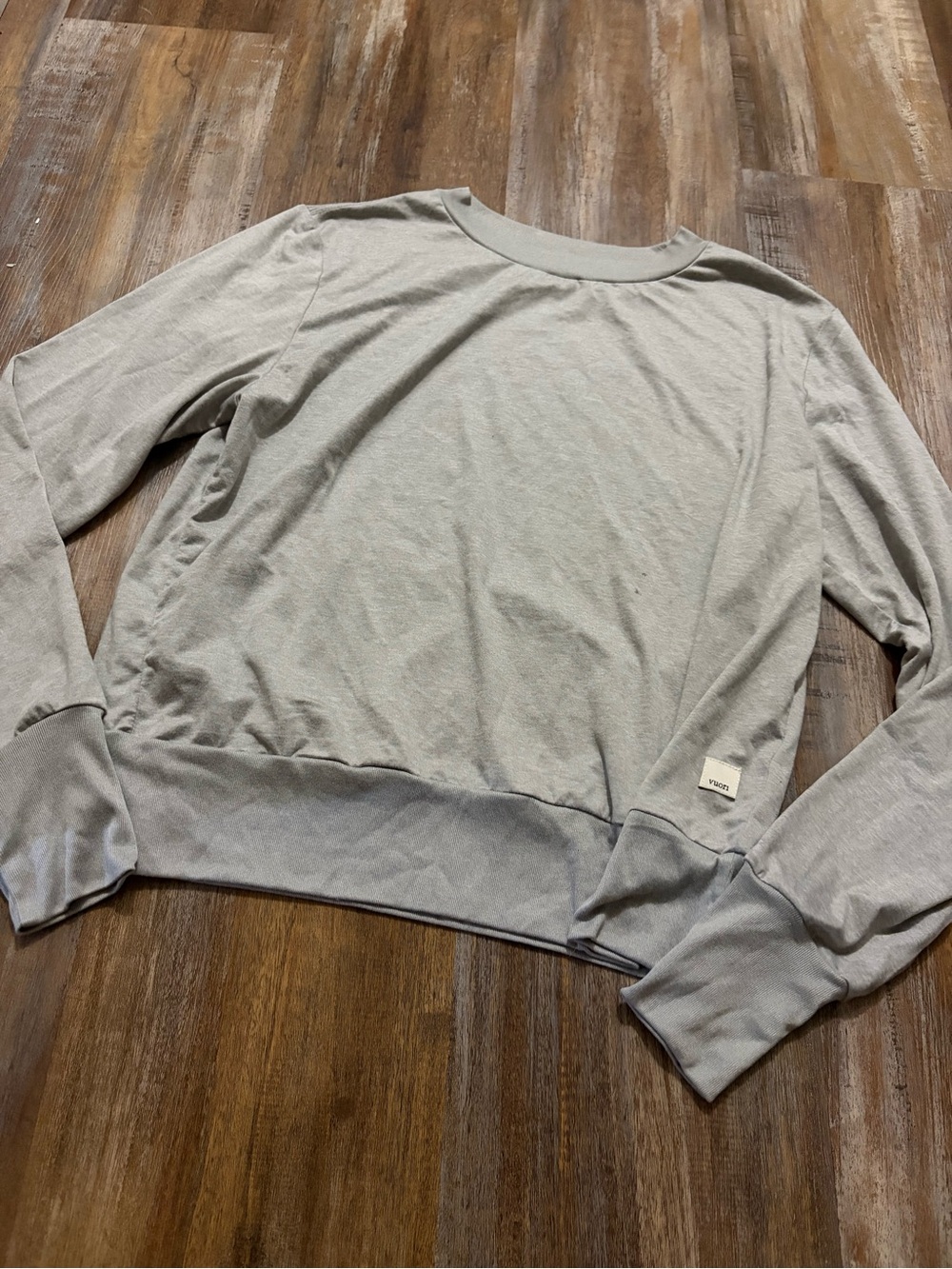 Vuori Light Gray Women's Crewneck Sweater